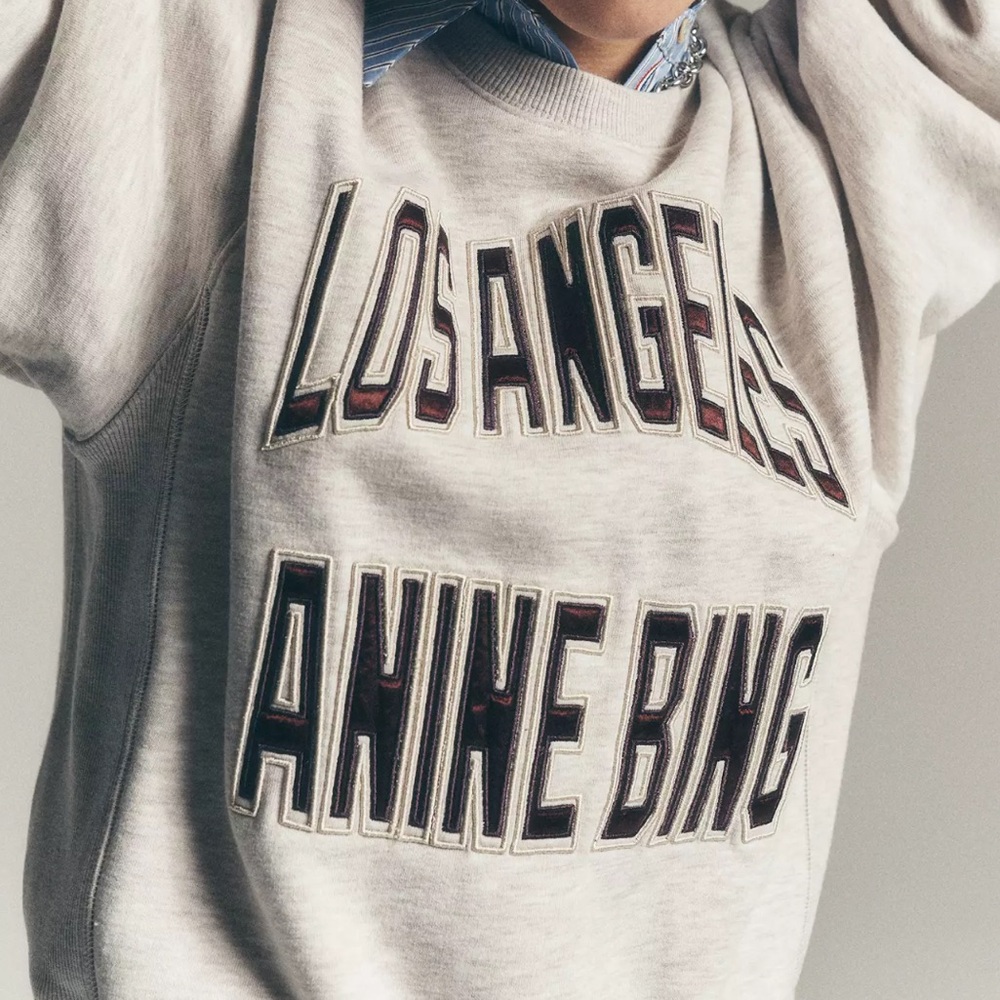 Anine Bing Harry Shrunken LA Sweatshirt - Picture 2 of 4